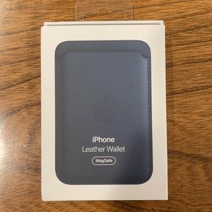 Apple Baltic Blue Leather Wallet